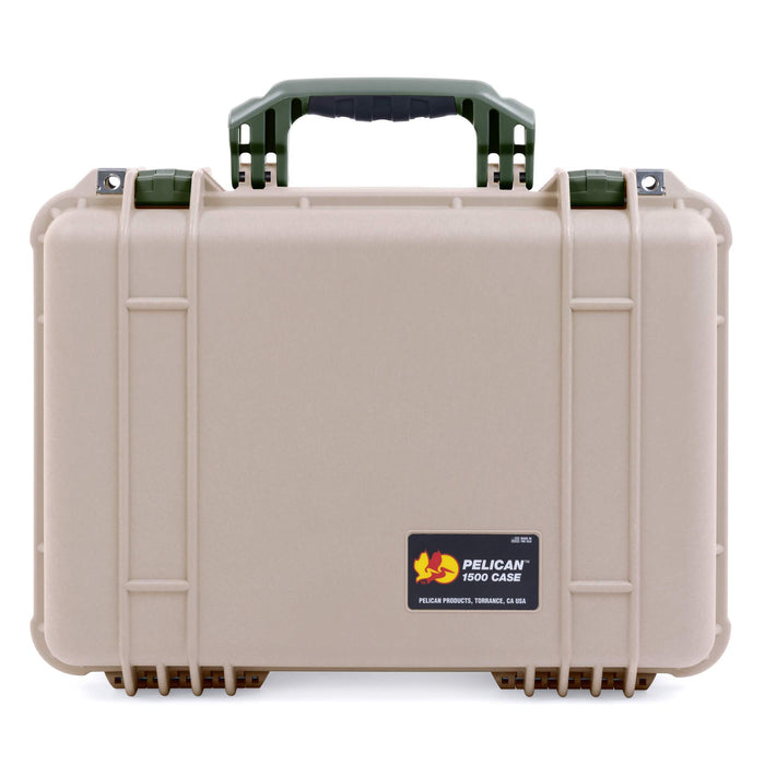 Pelican 1500 Case - Desert Tan & OD Green
