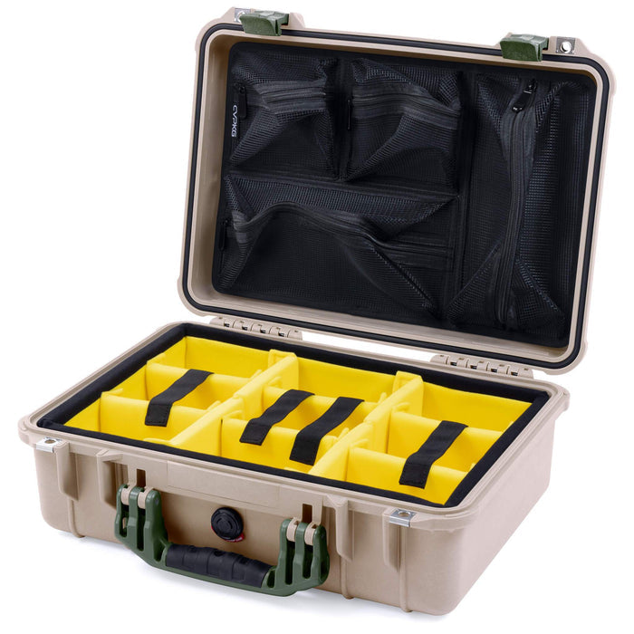 Yellow Padded Microfiber Dividers / Mesh Lid Organizer