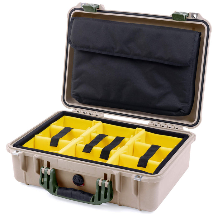 Yellow Padded Microfiber Dividers / Computer Pouch