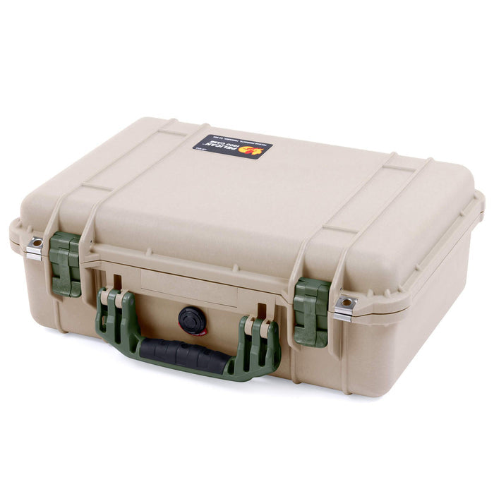 Pelican 1500 Case - Desert Tan & OD Green