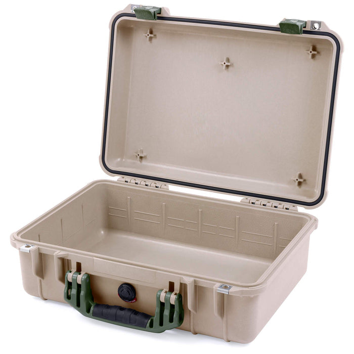 Pelican 1500 Case - Desert Tan & OD Green
