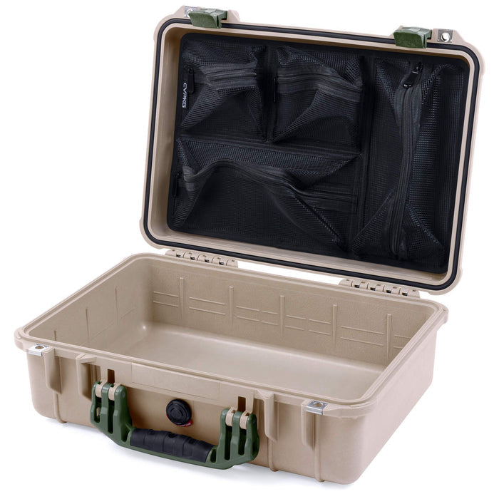 Pelican 1500 Case - Desert Tan & OD Green