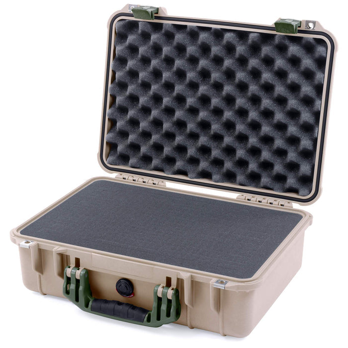 Pelican 1500 Case - Desert Tan & OD Green