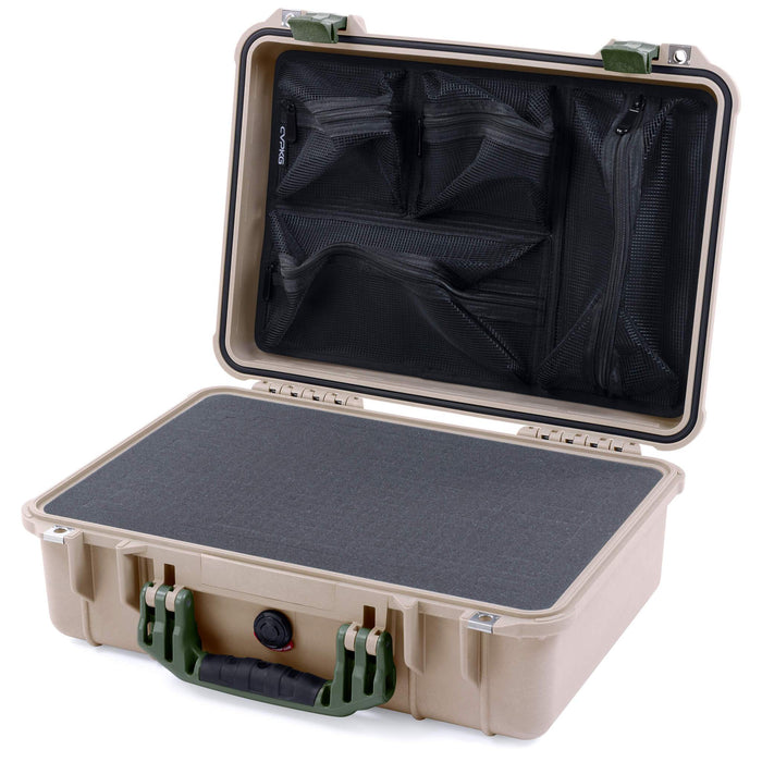 Pelican 1500 Case - Desert Tan & OD Green
