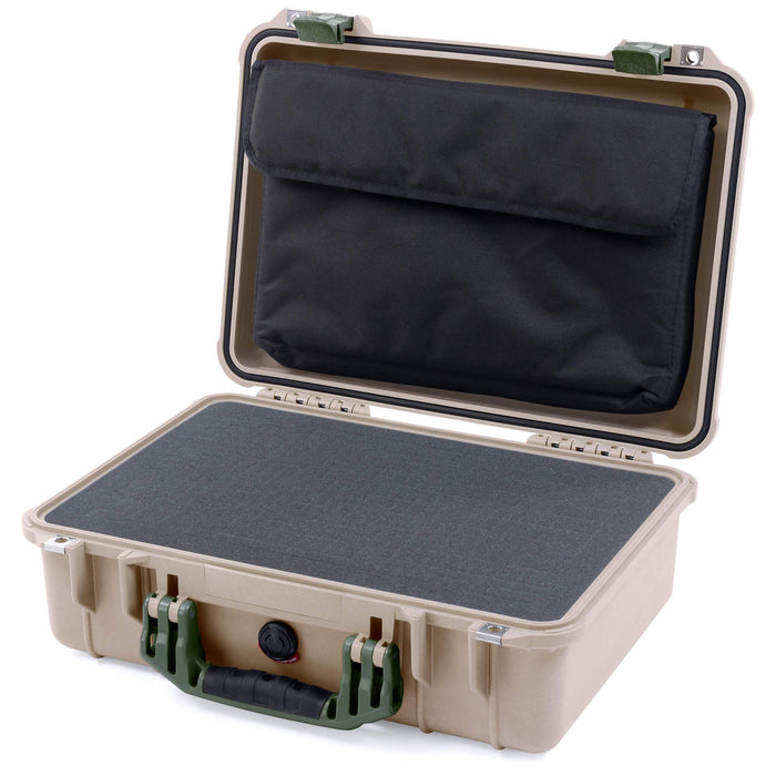 Pelican 1500 Case - Desert Tan & OD Green