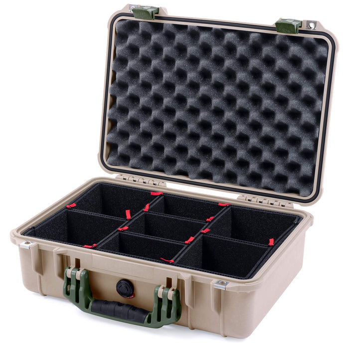 Pelican 1500 Case - Desert Tan & OD Green