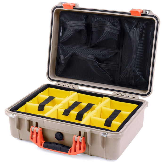 Yellow Padded Microfiber Dividers / Mesh Lid Organizer