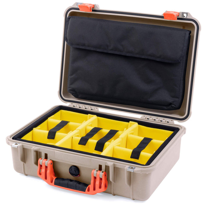 Yellow Padded Microfiber Dividers / Computer Pouch