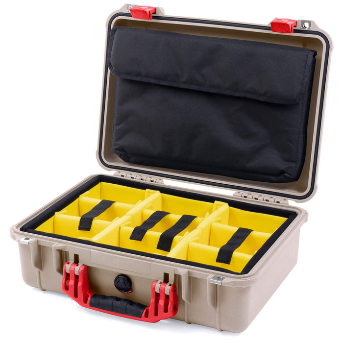 Yellow Padded Microfiber Dividers / Computer Pouch