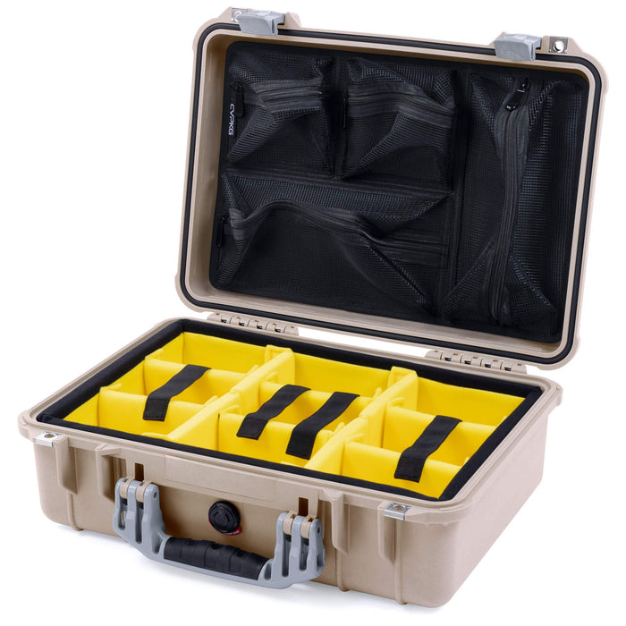 Yellow Padded Microfiber Dividers / Mesh Lid Organizer