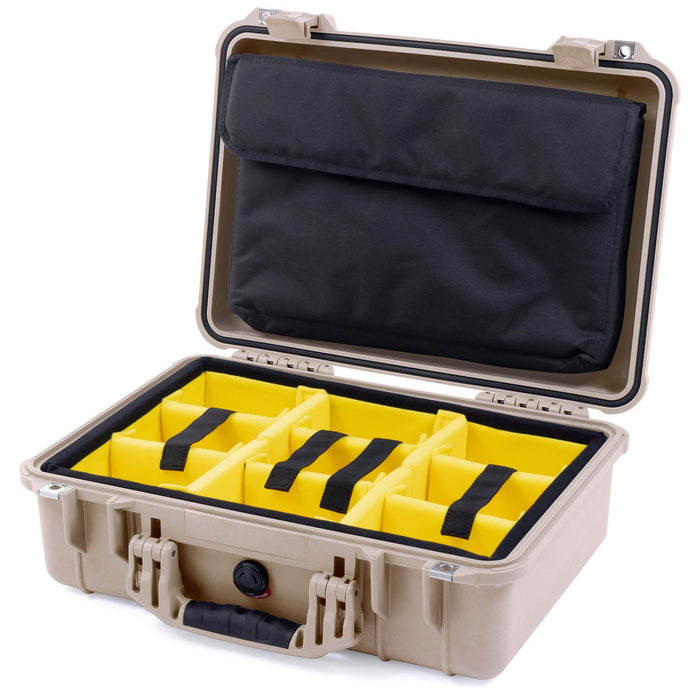 Yellow Padded Microfiber Dividers / Computer Pouch