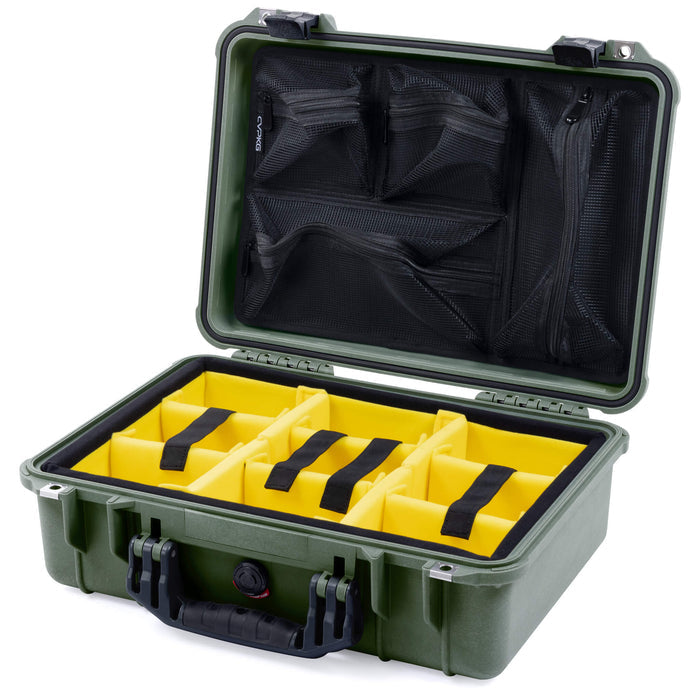 Yellow Padded Microfiber Dividers / Mesh Lid Organizer