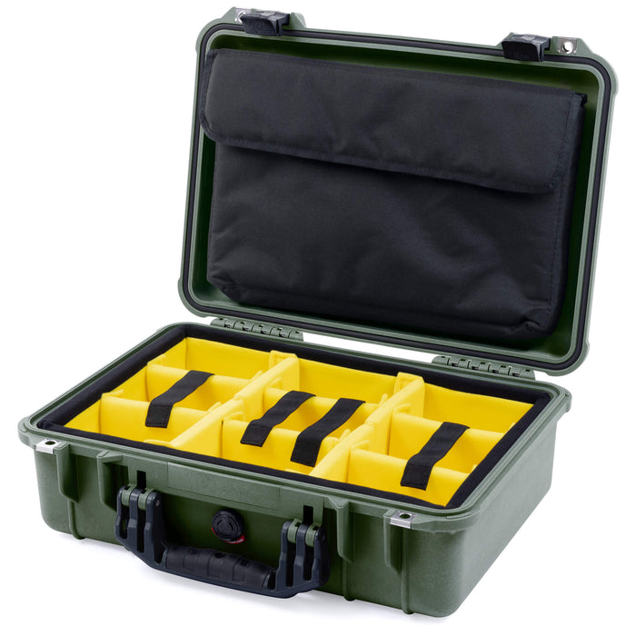 Yellow Padded Microfiber Dividers / Computer Pouch