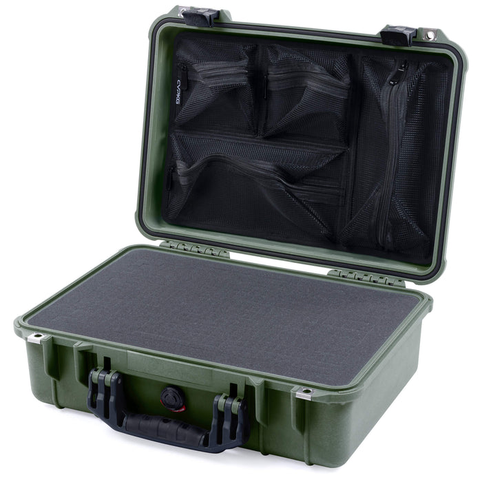 Pelican 1500 Case - OD Green & Black