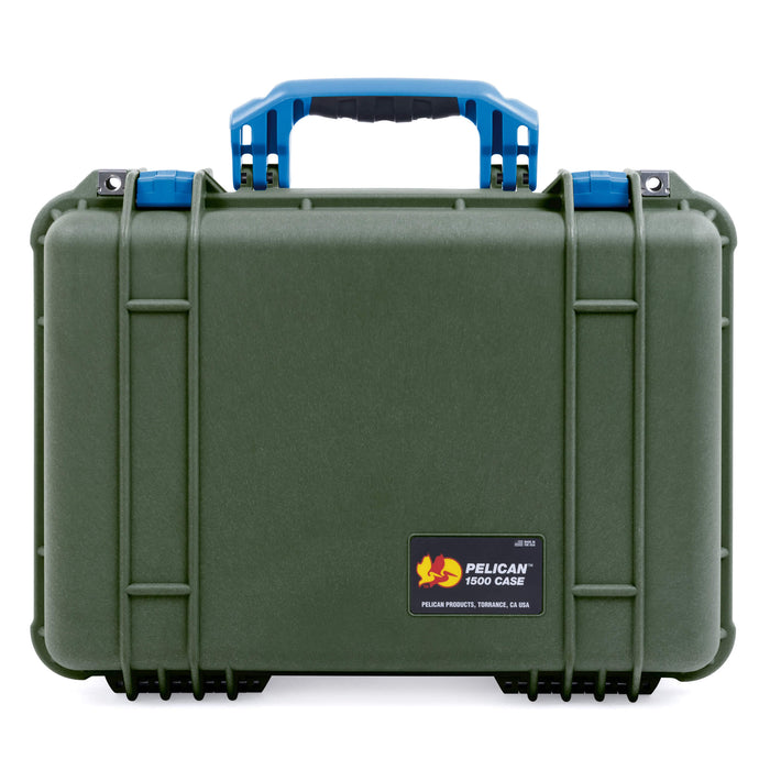 Pelican 1500 Case - OD Green & Blue