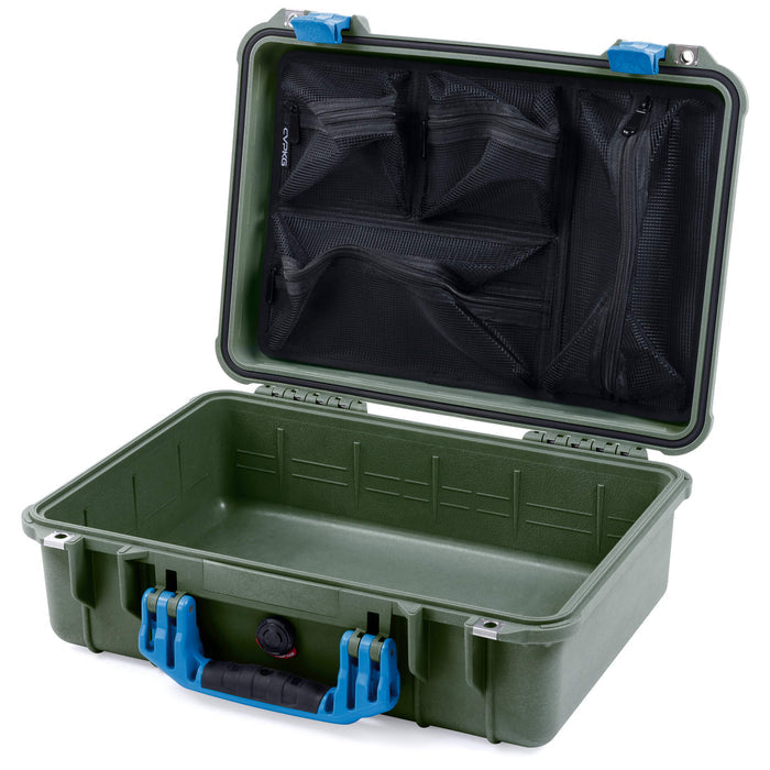 Pelican 1500 Case - OD Green & Blue
