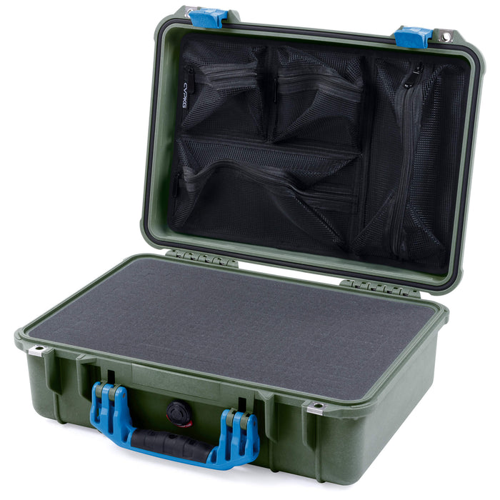 Pelican 1500 Case - OD Green & Blue