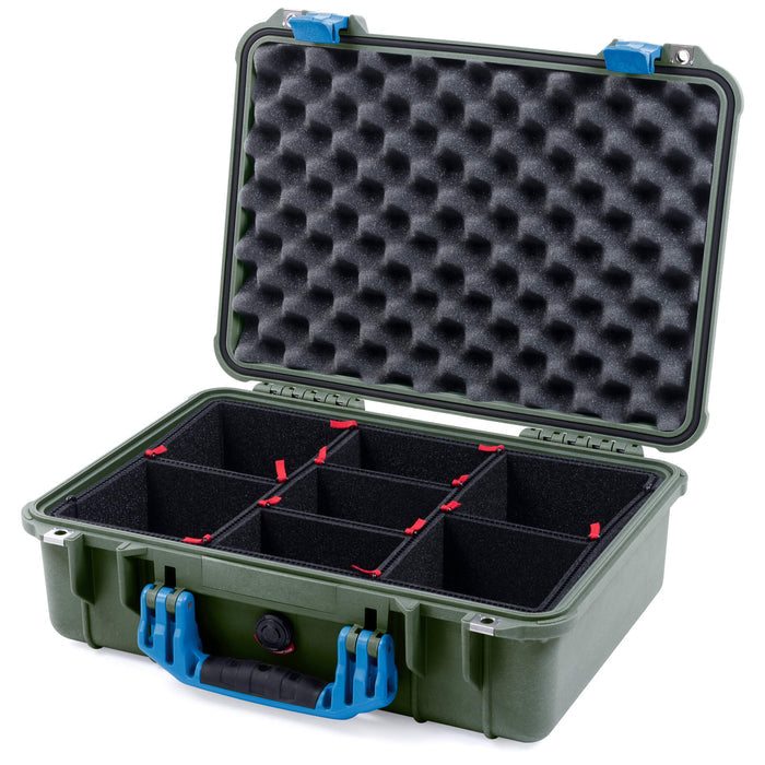 Pelican 1500 Case - OD Green & Blue