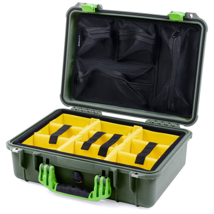 Yellow Padded Microfiber Dividers / Mesh Lid Organizer