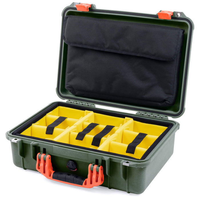 Yellow Padded Microfiber Dividers / Computer Pouch