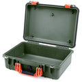 Pelican 1500 Case - OD Green & Orange