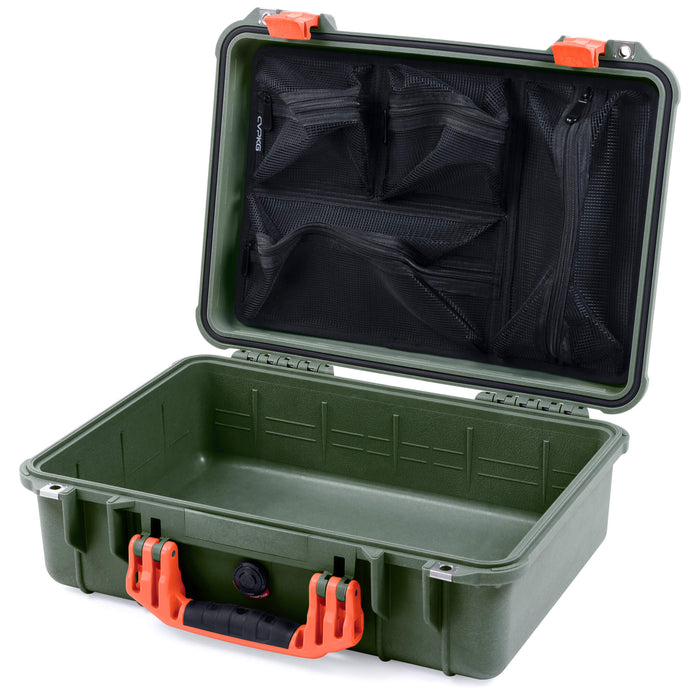 Pelican 1500 Case - OD Green & Orange