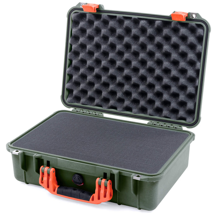 Pelican 1500 Case - OD Green & Orange