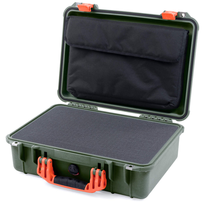 Pelican 1500 Case - OD Green & Orange