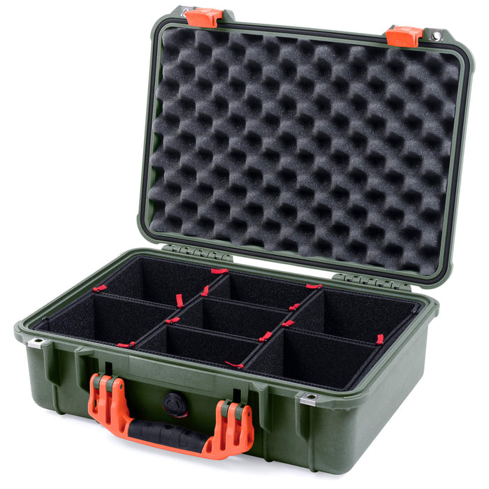 Pelican 1500 Case - OD Green & Orange