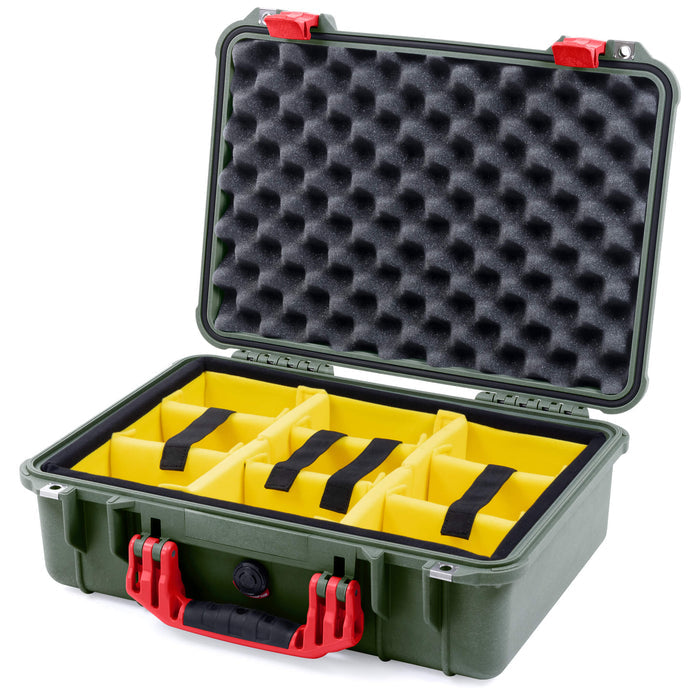Yellow Padded Microfiber Dividers / Convolute Lid Foam