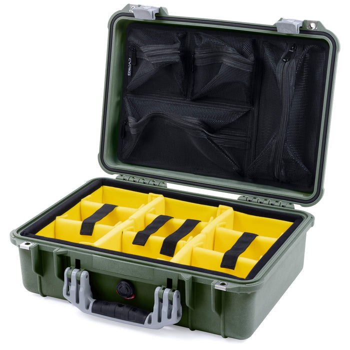 Yellow Padded Microfiber Dividers / Mesh Lid Organizer