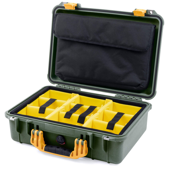 Yellow Padded Microfiber Dividers / Computer Pouch