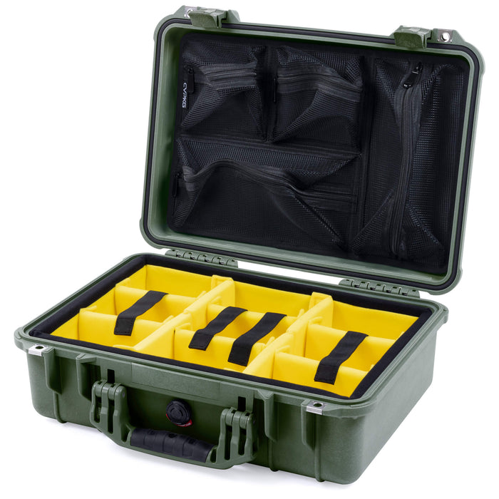 Yellow Padded Microfiber Dividers / Mesh Lid Organizer