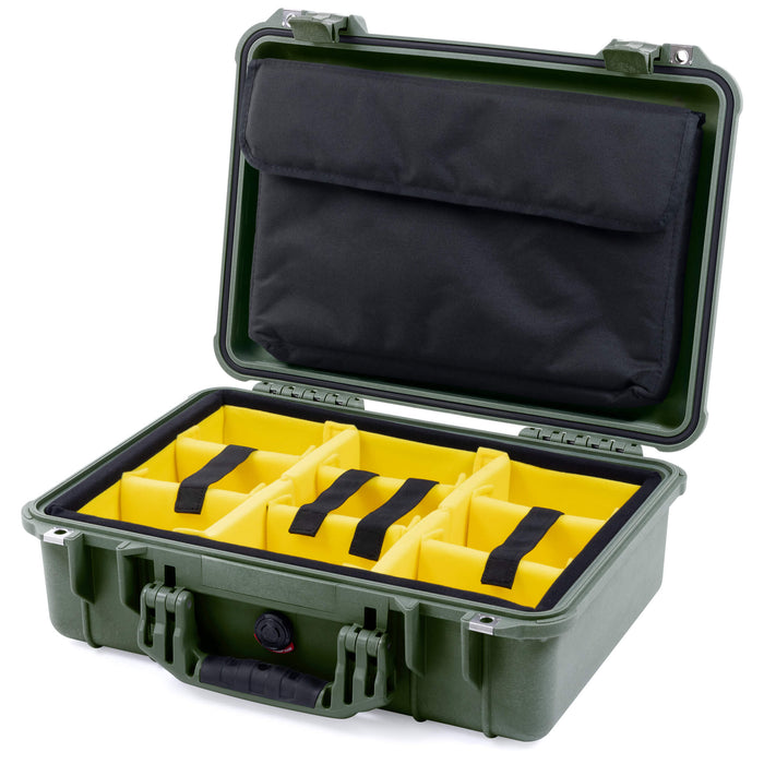 Yellow Padded Microfiber Dividers / Computer Pouch