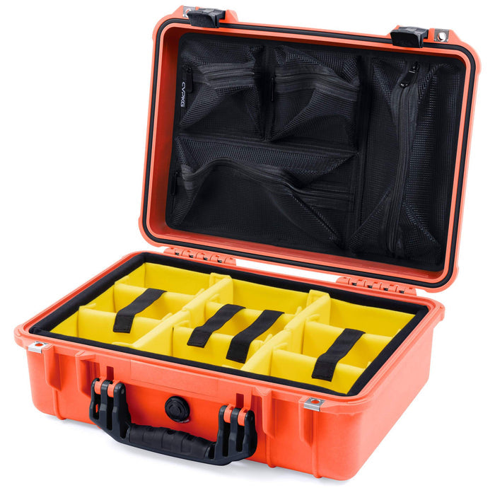 Yellow Padded Microfiber Dividers / Mesh Lid Organizer