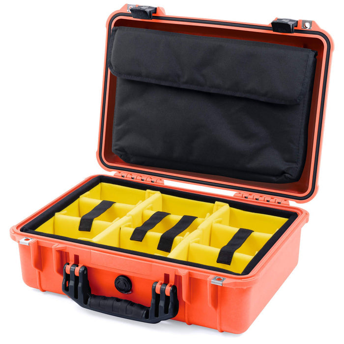 Yellow Padded Microfiber Dividers / Computer Pouch