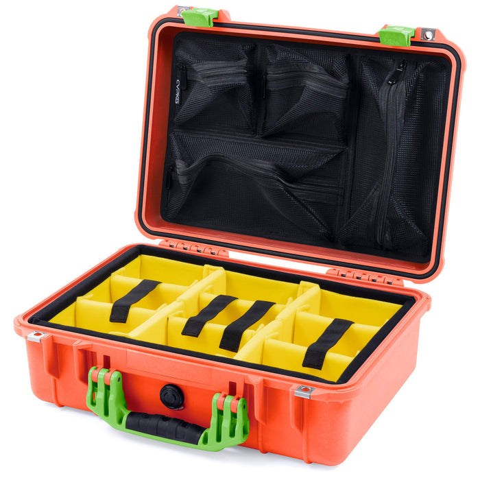 Yellow Padded Microfiber Dividers / Mesh Lid Organizer