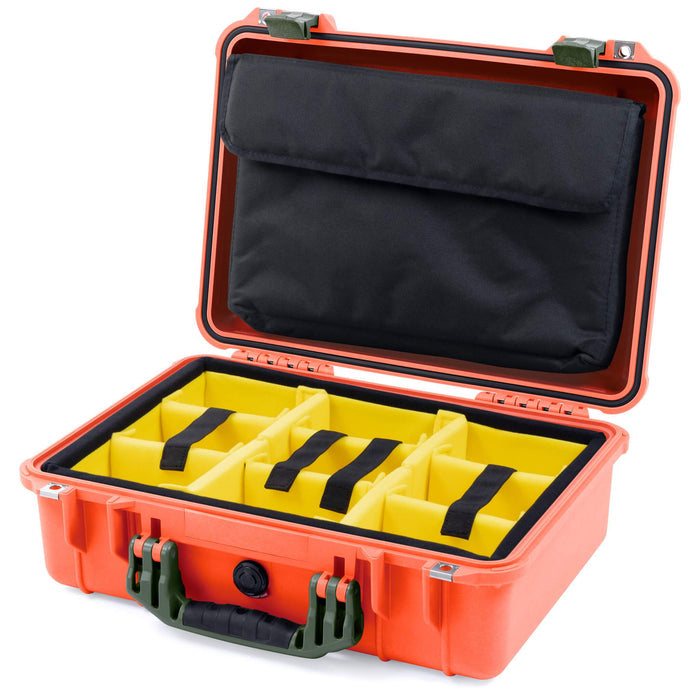 Yellow Padded Microfiber Dividers / Computer Pouch
