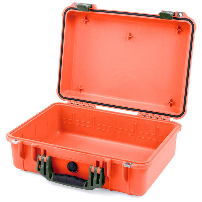 Pelican 1500 Case - Orange & OD Green