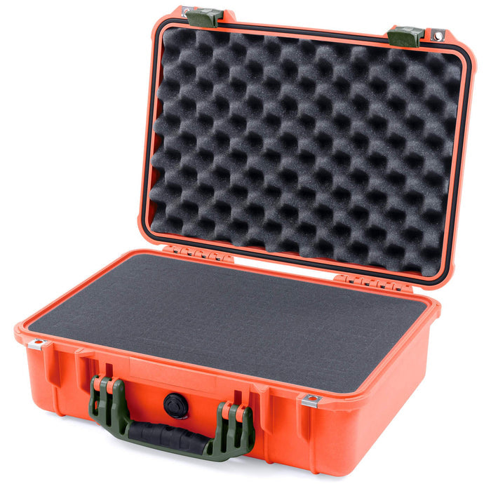 Pelican 1500 Case - Orange & OD Green