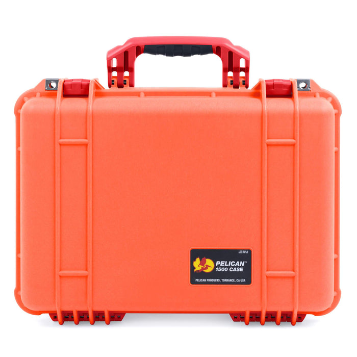 Pelican 1500 Case - Orange & Red