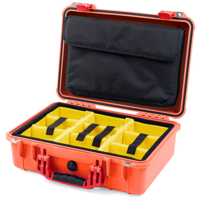 Yellow Padded Microfiber Dividers / Computer Pouch