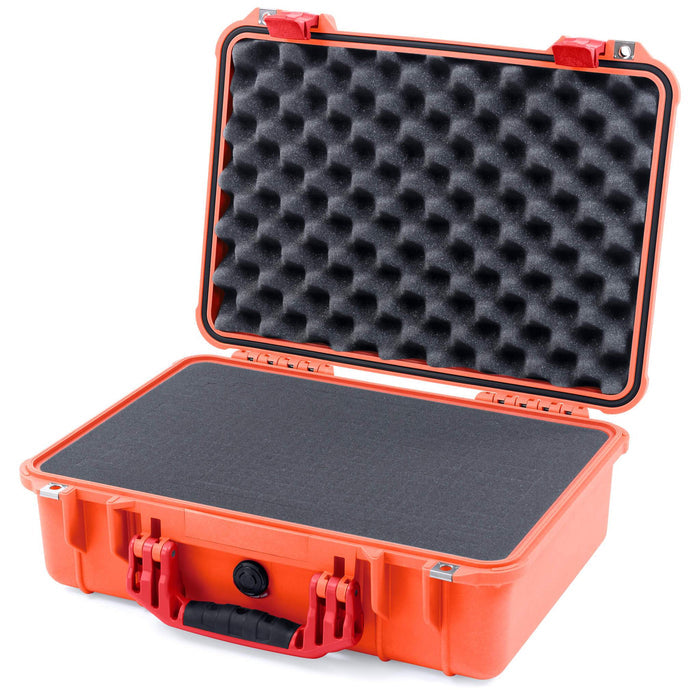 Pelican 1500 Case - Orange & Red
