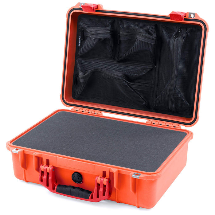 Pelican 1500 Case - Orange & Red