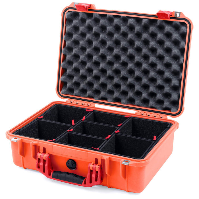 Pelican 1500 Case - Orange & Red