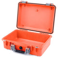Pelican 1500 Case - Orange & Silver