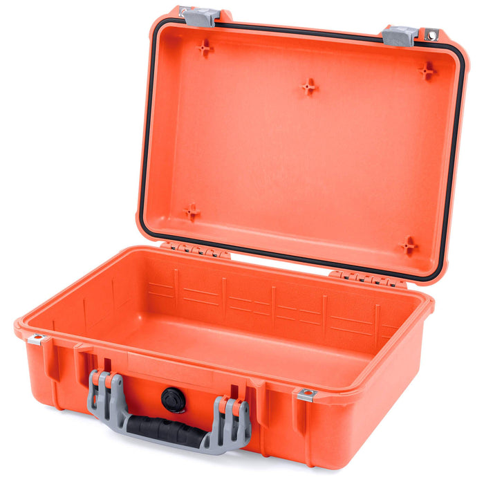 Pelican 1500 Case - Orange & Silver