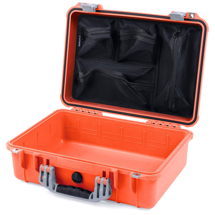 Pelican 1500 Case - Orange & Silver