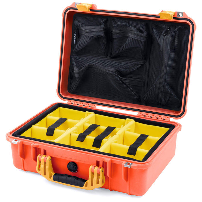 Yellow Padded Microfiber Dividers / Mesh Lid Organizer