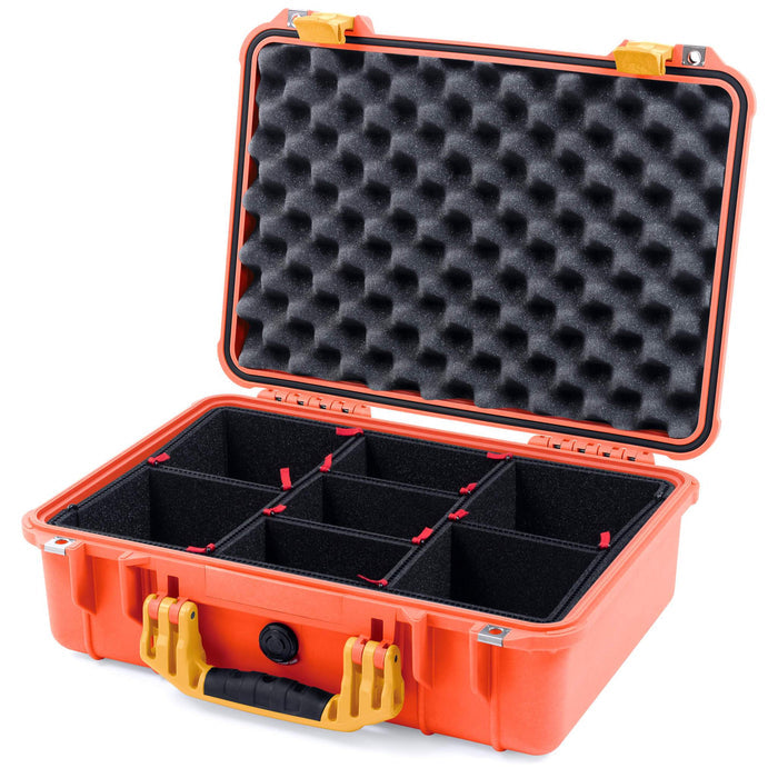 Pelican 1500 Case - Orange & Yellow